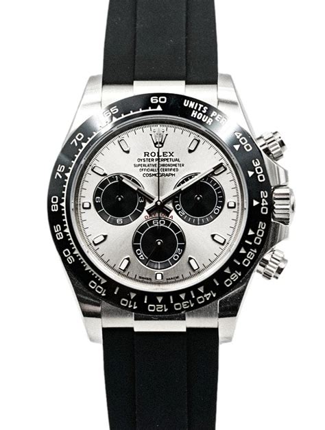 rolex daytona ceramic white gold|daytona white gold oysterflex 2023.